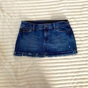 Abercrombie and Fitch Low Rise Y2K Mini Jean Skirt Size 6